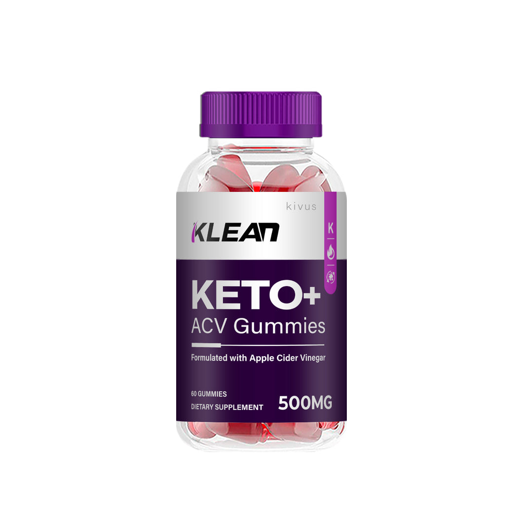 Kivus® Klean Keto Gummies - Klean Keto + ACV Gummies (Single, 60 Gummies)